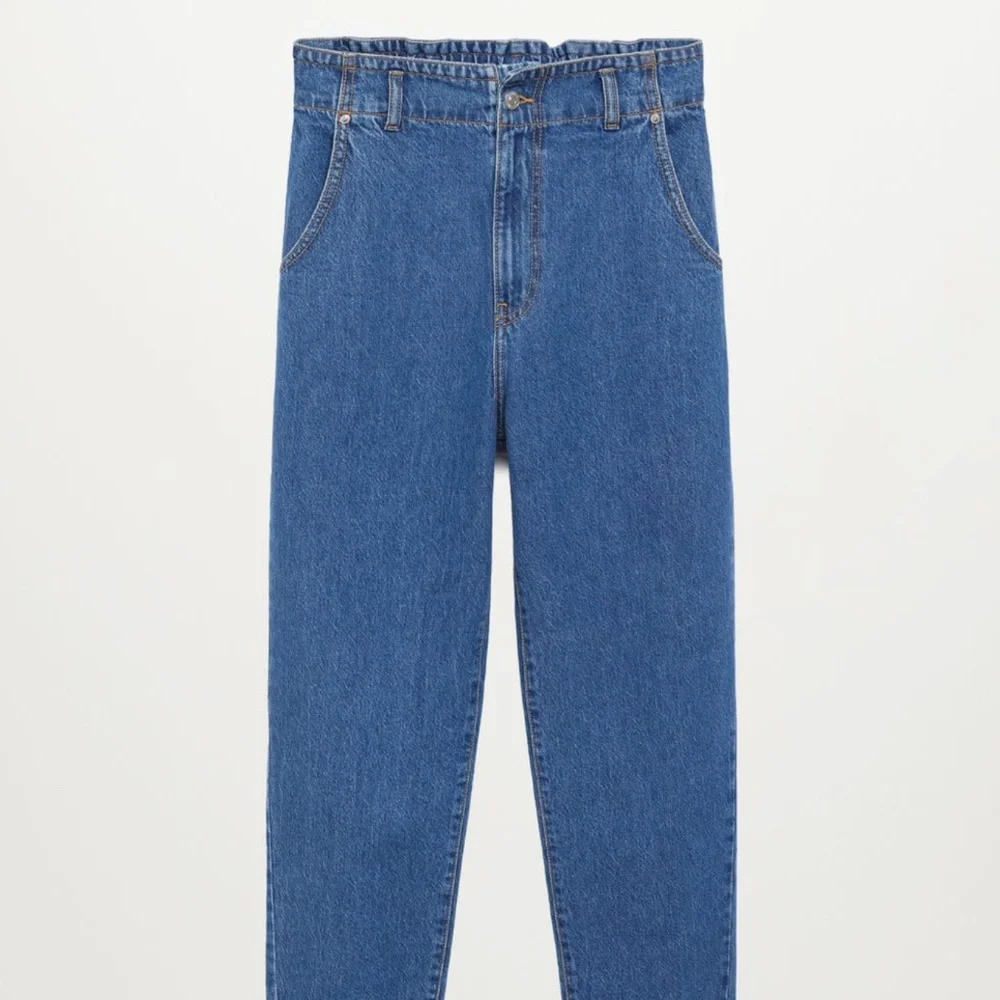 Mango High-Waist Straight Leg Slouchy Jeans - Picture 2 of 12